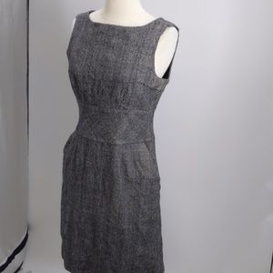 Banana Republic tweed plaid sleeveless dress-sz 10
